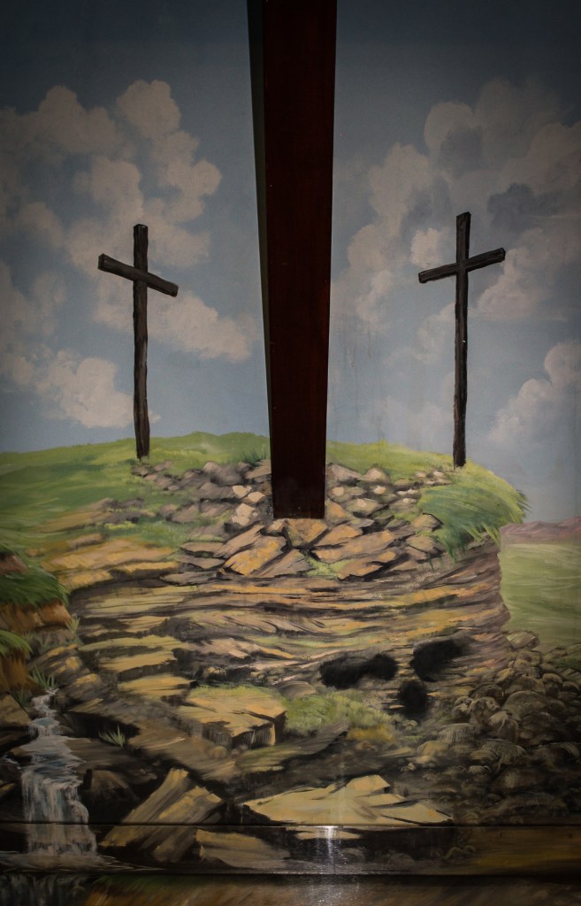 Temple Baptist baptistry detail