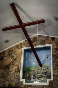 Temple Baptist baptistry from the right side