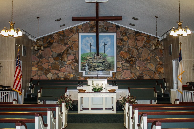 Temple Baptist sanctary view