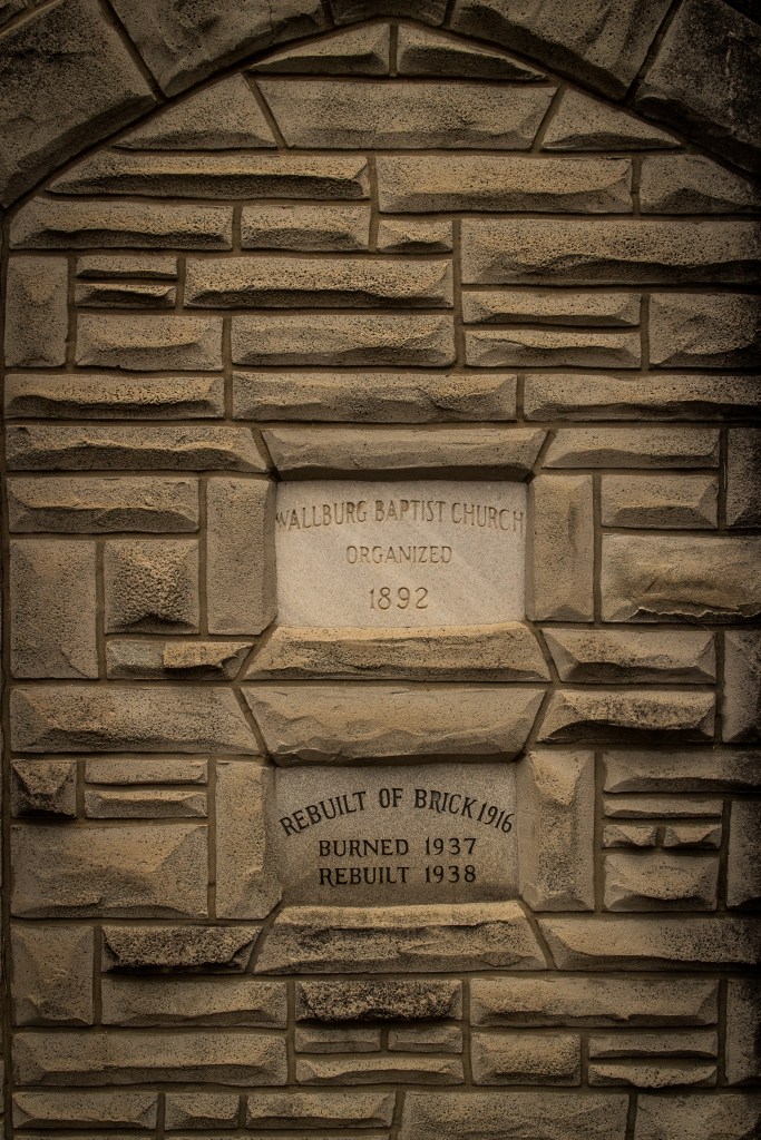 Wallburg Baptist Church cornerstone