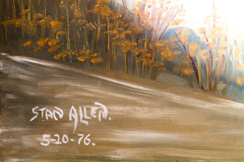 Jersey Baptist Church baptistry artist signature