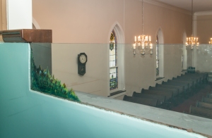 Jersey Baptist Church view from baptistry to the left
