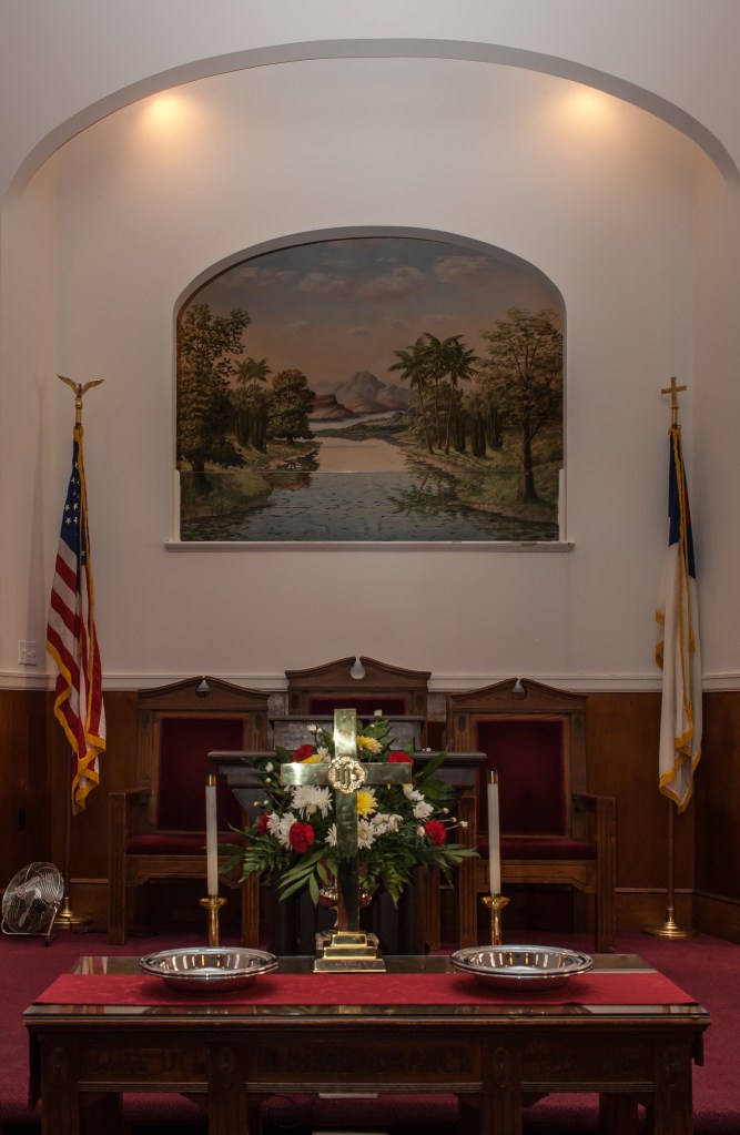 Kendalls Baptist Church baptistry painting #1