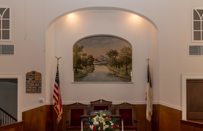 Kendalls Baptist Church baptistry painting #2