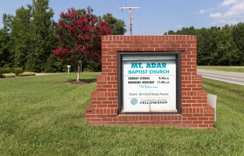 Mt. Adar Baptist Church sign